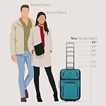 États-Unis Traveler Ensemble de bagages à main extensibles en tissu robuste de Rio unisexe-adulte