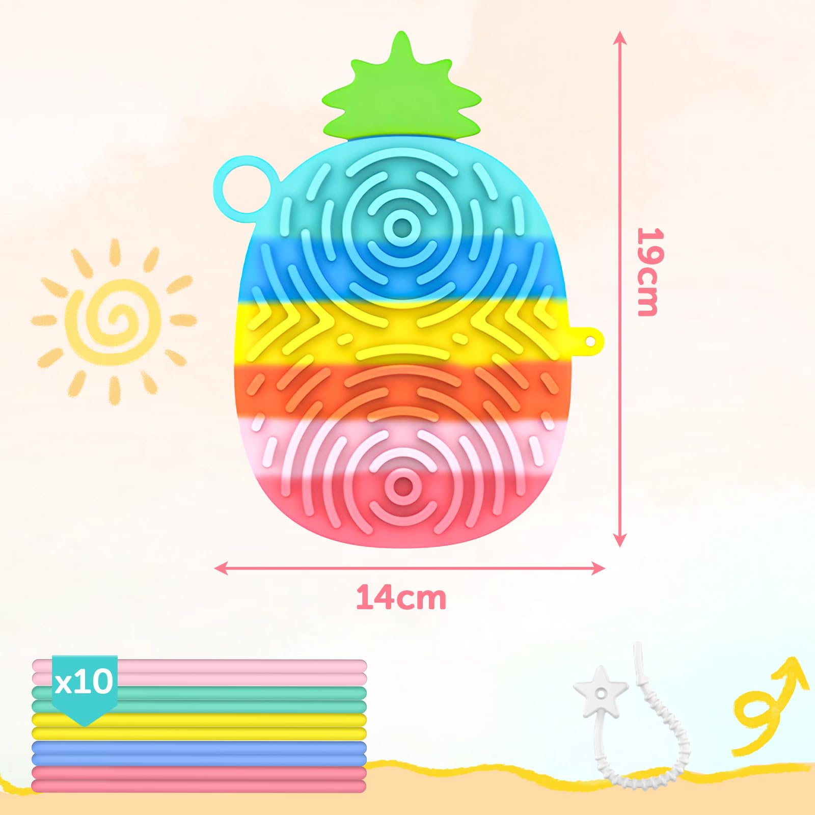 Jouet Sensoriel Double Face En Silicone – Planche D’activité – Avion, Voiture, Restaurant !