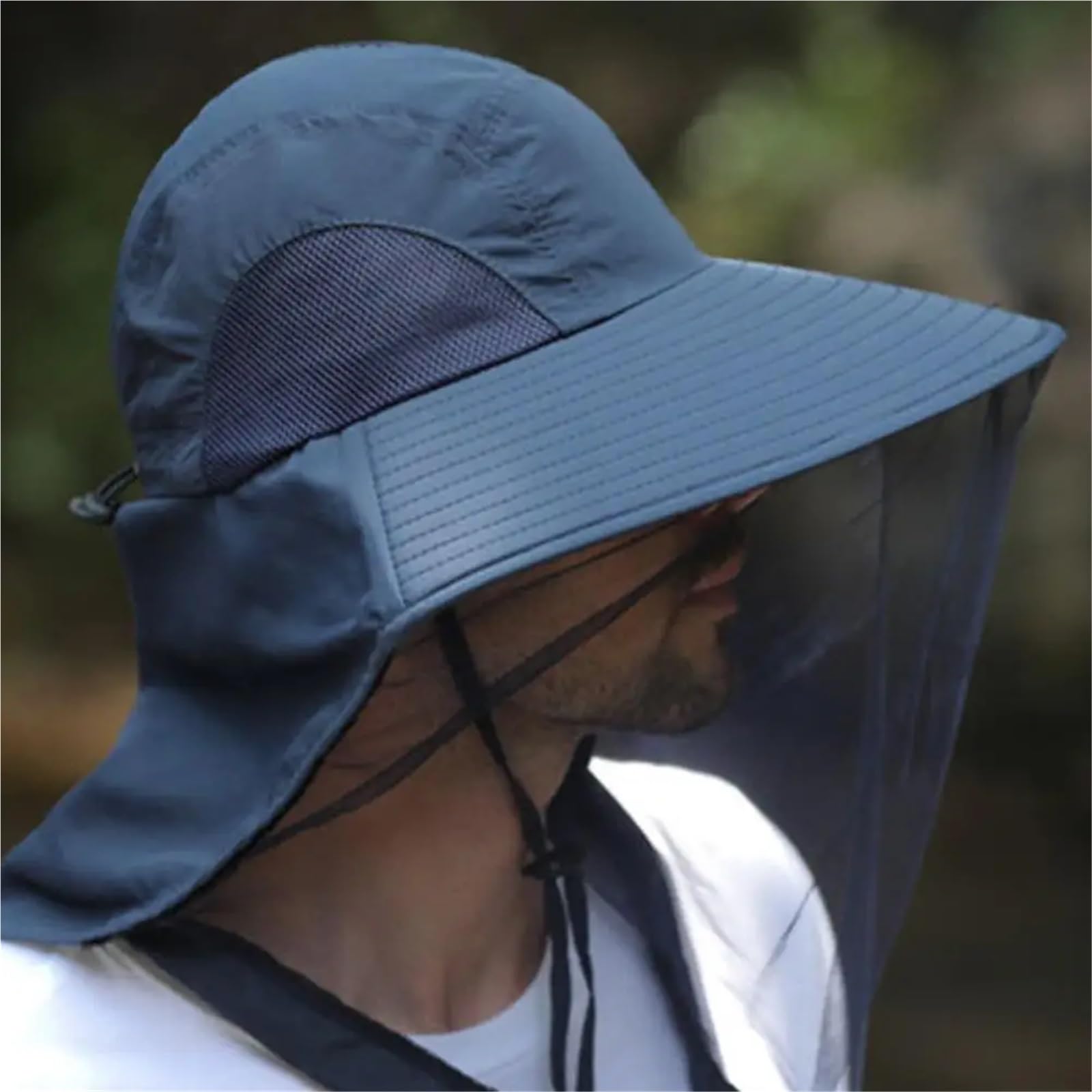 Cappello da campeggio con rete antizanzare, Cappello Mosquito Face Neck ion da pescatore unisex Multicolor | Color 4