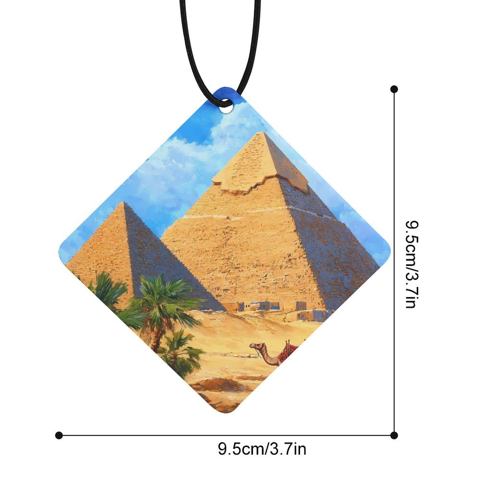 Camel Car Air Freshener Hanging Aromatherapy Tablets for Car Accessories Rhombus