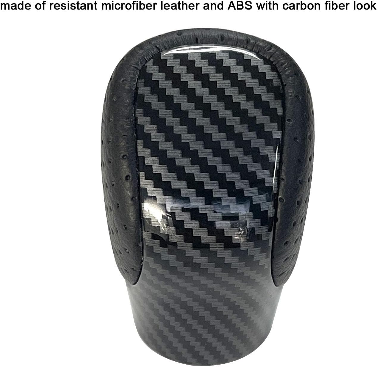 Pursuestar Black Leather Carbon Fiber Gear Lever Shift Knob Shifter for Lexus ES GS GX is NX RC RX 200t 300 350 3450h 450hL 350L IS250