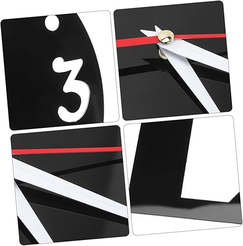 Miniatura 2 de VOSAREA 5 Sets Love Love Wall Clock Circle Mirrors Reloj De Pared Digital Round Mirrors Romantic Heart Clock Wall Sticker Decor Clock Sticker DIY