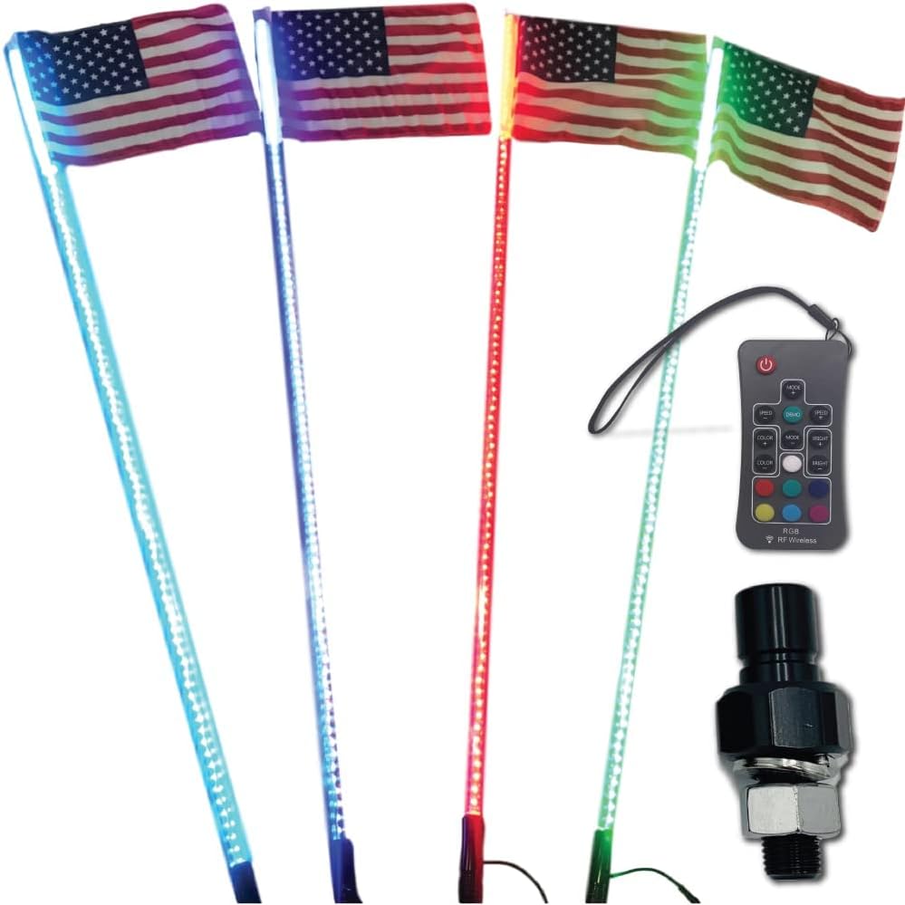 G2 5ft 20 Color 200 Combination LED Lighted Whip