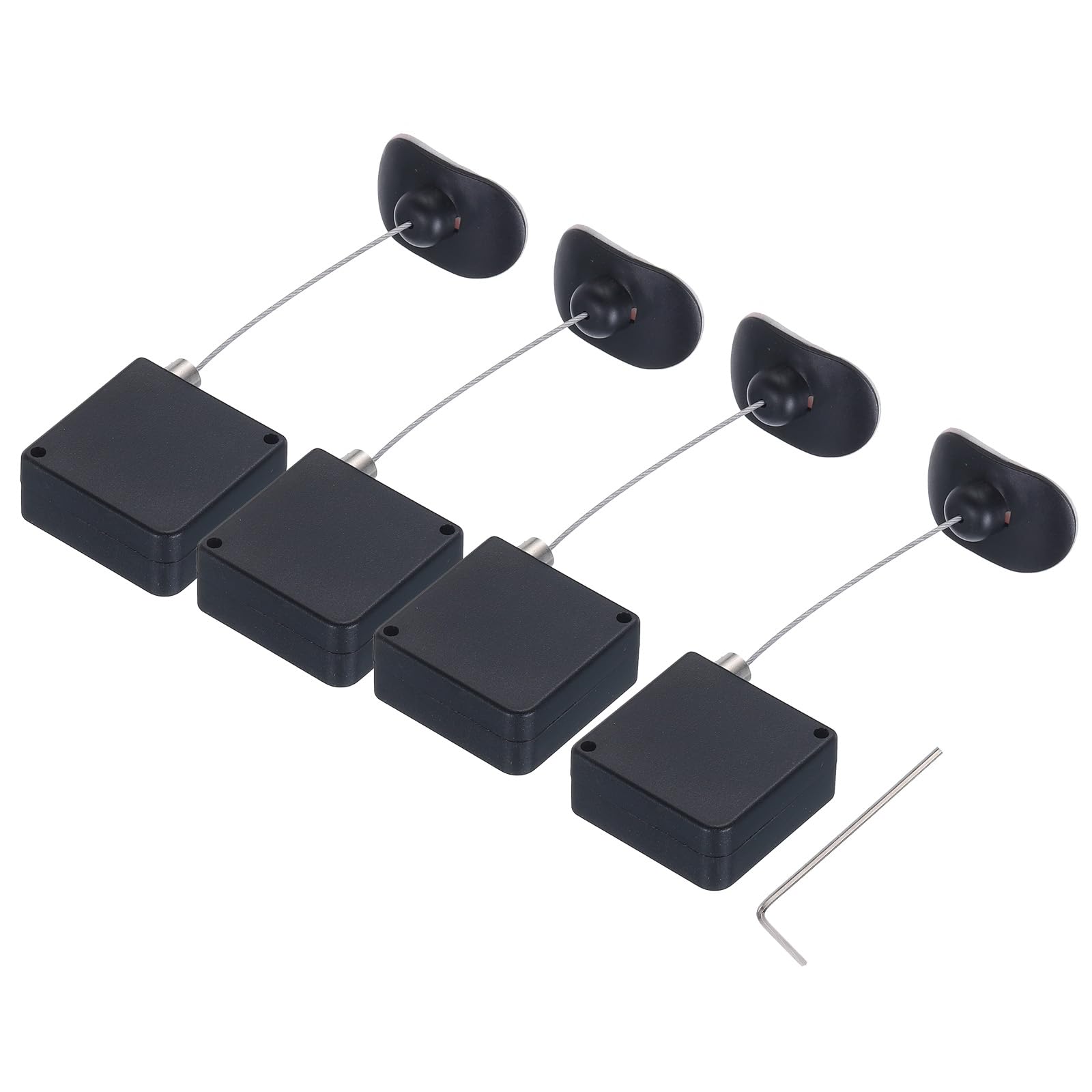 MECCANIXITY Retractable Cable Lock with Double-Sided Adhesive Remote ...