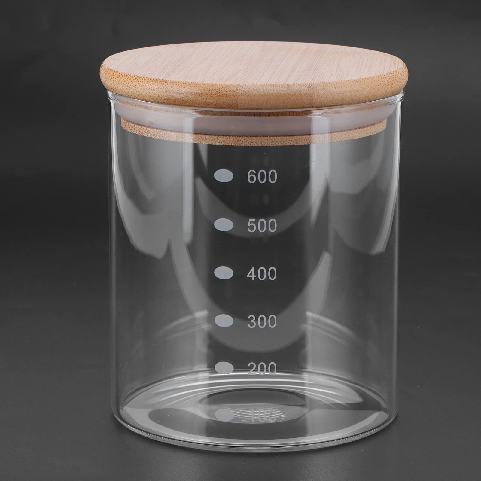 Amazon｜気密木製蓋付きガラス瓶、食品保存容器、キッチンカウンター