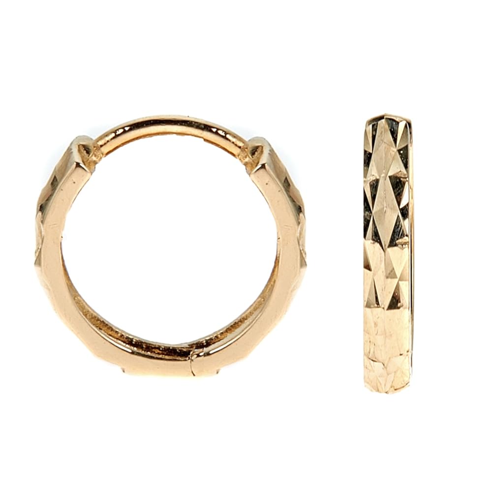 Amazon.com: Ritastephens Men's Unisex 14k Yellow Gold Square