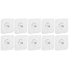 Amazon Brand - Solimo Heavy-Duty Adhesive Wall Nail Hooks | for Hanging Clothes, Hats, Keys, and More | Bathroom & Bedroom Hooks (Pack of 10)