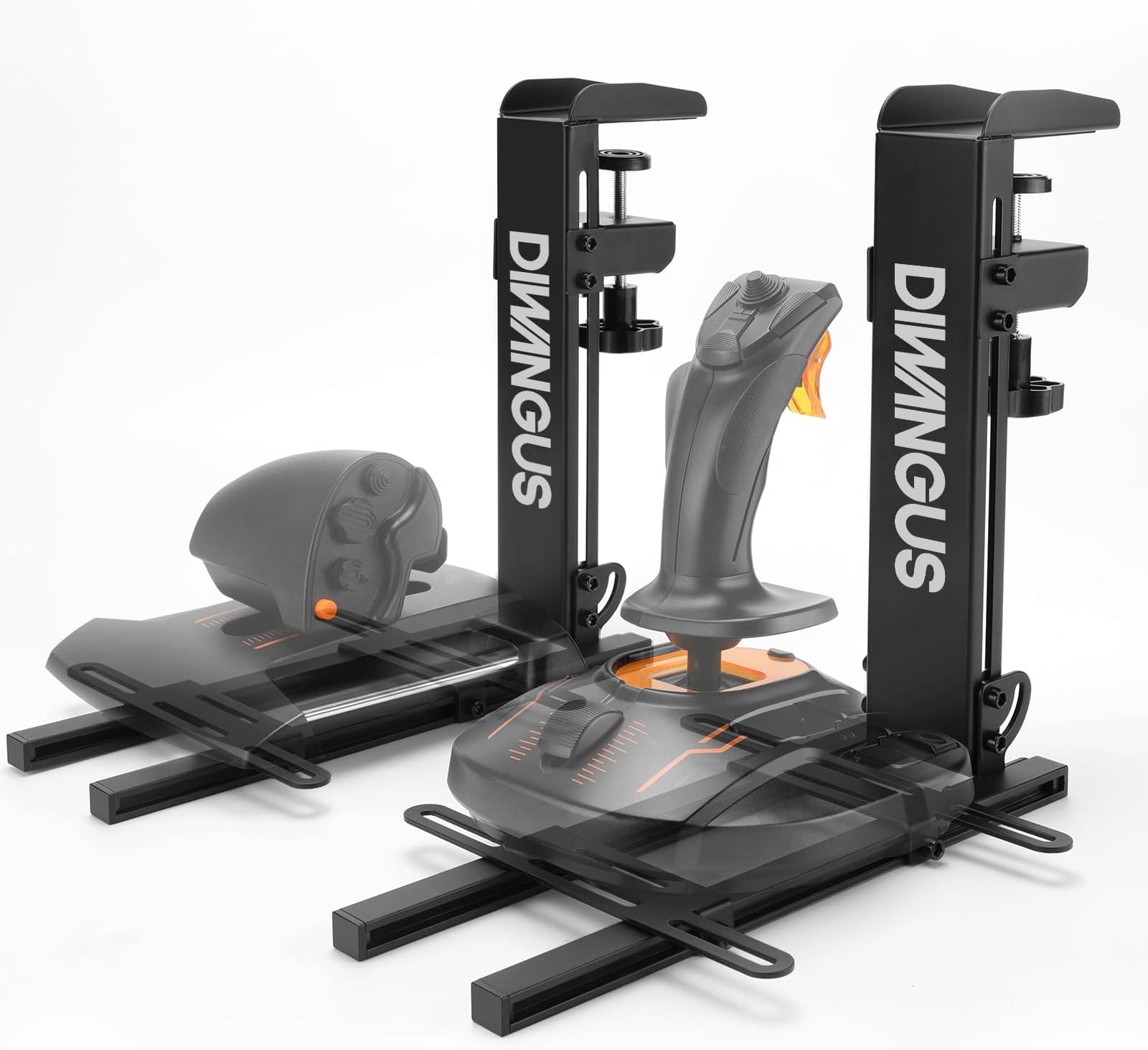 DIWANGUS Joystick Desk Mount For Thrustmaster T.16000m Fcs Hotas,No Installation Hotas Desk Mount For Logitech X56/X52/X52 Pro - 2 Piece [windows]