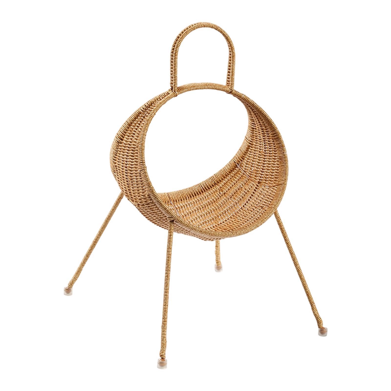 Magazine Rack Display Stand Books Storage Woven Basket for Coffee Shop Hotel | Magazine Racks | Home Organization | Household Supplies & Cleaning-picture-14