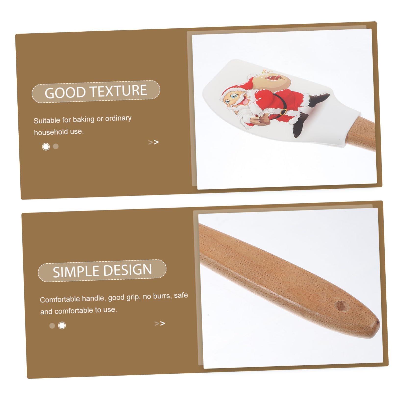 MAGICLULU 3 Ensembles Spatules De Cuisine Silicone Ergonomiques Lot De Outils De Pâtisserie Pour Crème Et Beurre Ustensiles Multifonctionnels Pour Cuisine Pâtisserie 4 Pièces * 3