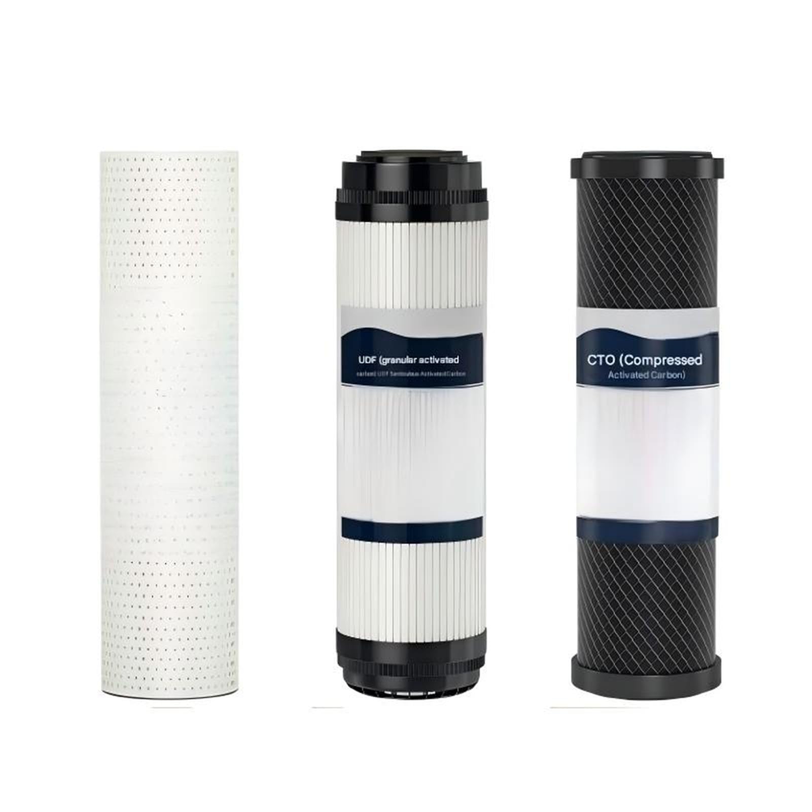 Filtro purificador de agua 10 pulgadas filtro carbón UDF + PP + purificación comprimido CTO Fácil instalación