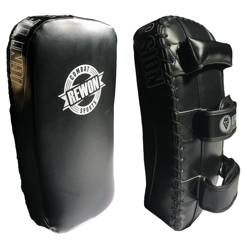 Thai Pads Paos Muay Thai Kick Boxing Training, Almohadilla Brazo Curvada, Protector Patada Impacto, Almohadilla Boxeo para MMA Sparring, Artes Marciales, Entrenamiento Taekwondo