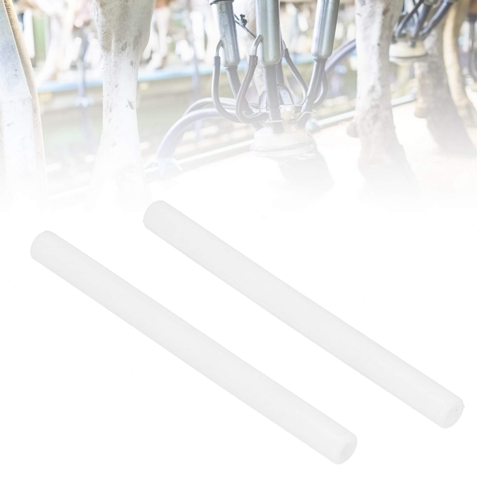 Milking Machine Short Tubes,2Pcs Cow Milking Machine Connector Pipe Milking Machine Replacement Silicone Connector Arm Parts for Connecting Milk Cup Milk Collector