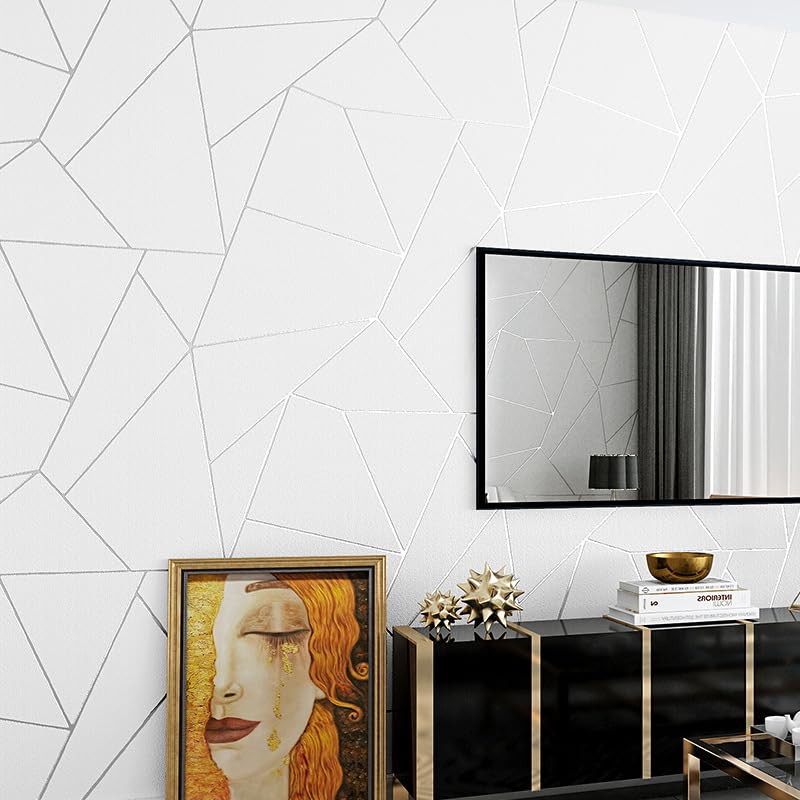 Tapeta geometryczna tapeta z włókniny bezszwowa sypialnia dorosły włóknina 3D salon tapety do różnych przestrzeni nowoczesny luksusowy