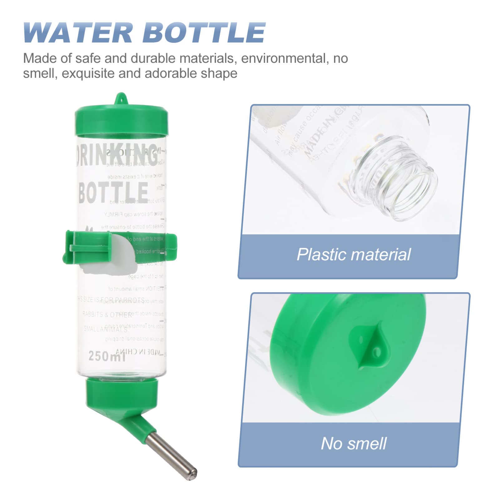 POPETPOP 6piezas Bebedero Automático para Roedores Botella De Agua para Conejos y Chinchillas Antigoteo y De Usar Accesorios para