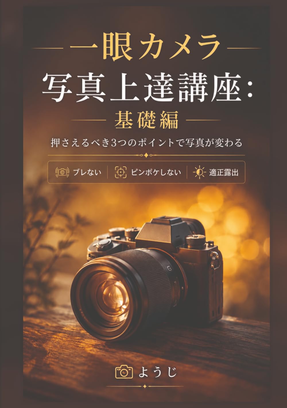 一眼カメラ写真上達講座：基礎編: 押さえるべき3つのポイントで写真が変わる