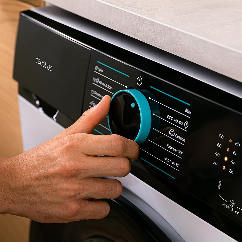 Cecotec Lave linge Frontal Bolero DressCode 7150 Inverter A, Machine à laver 7 kg 1400 tr/min 12 programmes Classe A