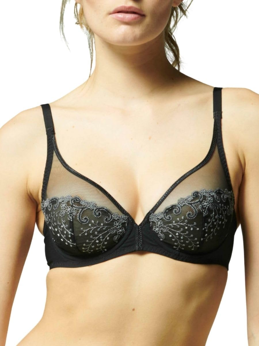 Simone Perele Women's Moonlight Delice Sheer Plunge Bra, 36C