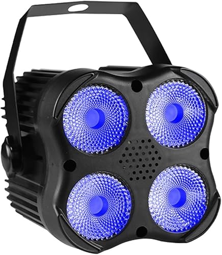Miniatura 1 de Luz de escenario para DJ, 4 x 8 W, 4 en 1, RGBW, mini luz LED para escenario, DJ, discoteca, bar, fiesta, cumpleaños, vacaciones, boda, Navidad,