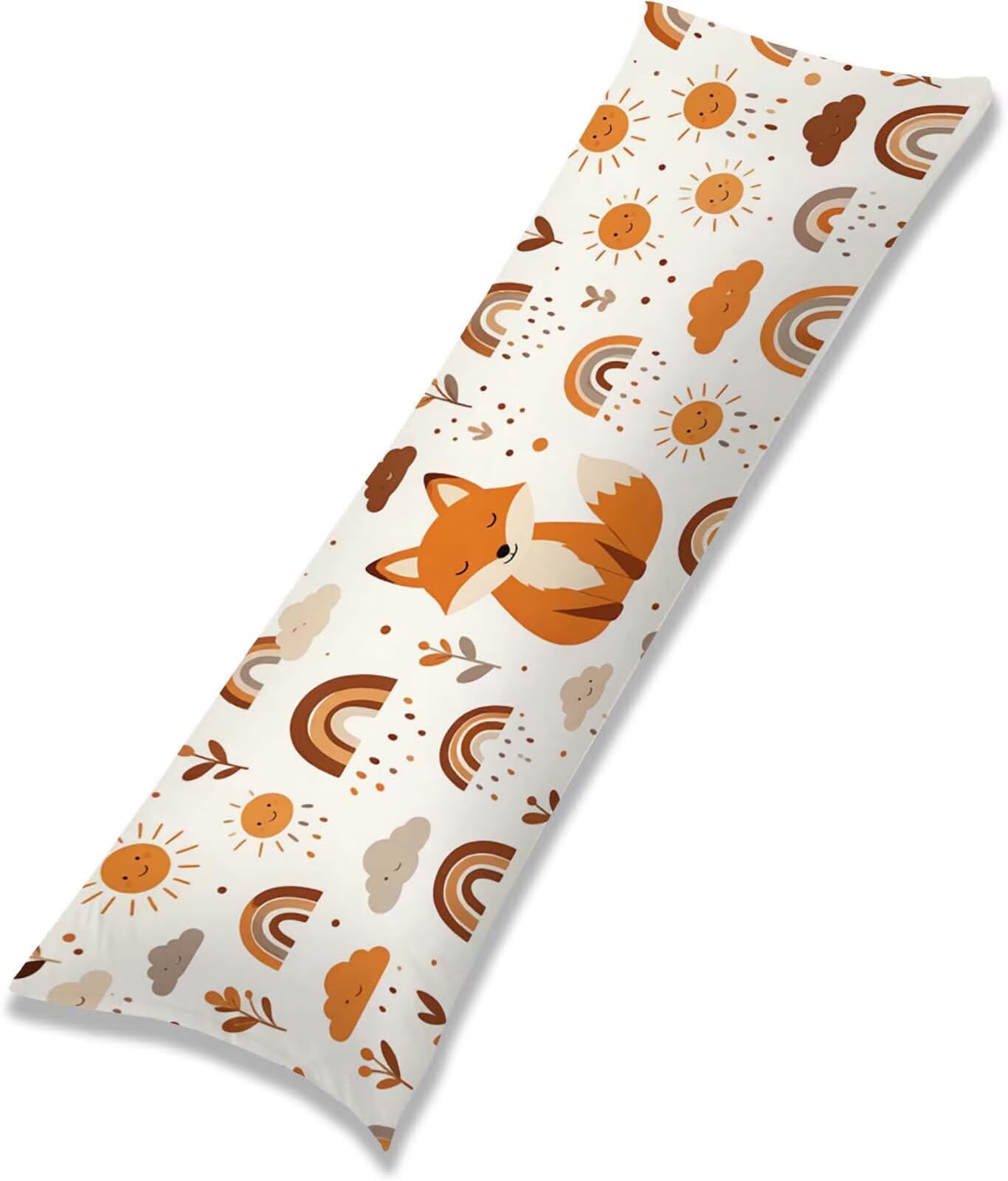 Fodera Cuscino 50 x 150 cm, Fox-1 Velluto Cuscini per Divano Letto, | con Invisibile Cerniera, Morbida e Traspirante, per biancheria da letto, divano, hotel, chi dorme sul fianco nordico j-225