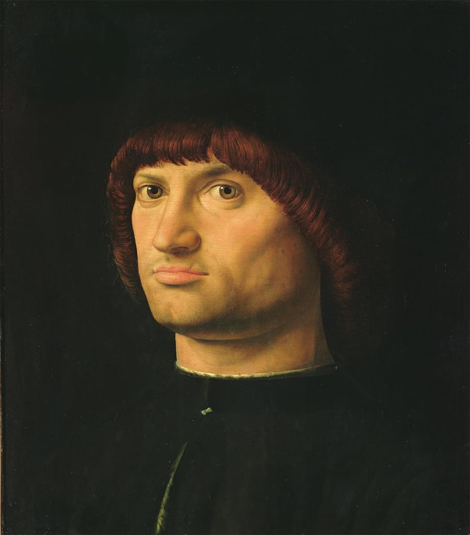 POSTERIIk Famous Print Pop Art Wall Art Graffiti Portrait of a Man or the Condottiere by Antonello Da Messina Art Prints for Home Decor 60x90cm