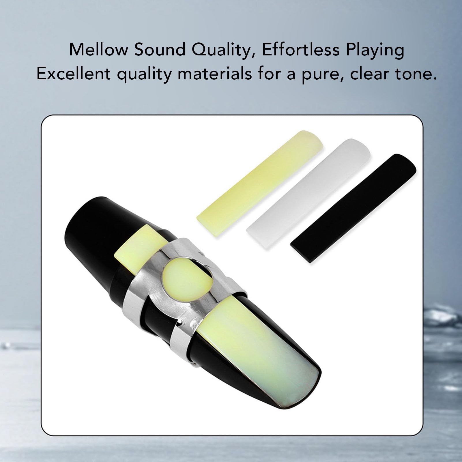 5PCS Bb Clarinet Reeds, Strength 2.5 Bb Clarinet Traditional Reeds for Clarinet Beginner and Player, Resin Beginner Clarinet Reeds for Practice and Performance (White)