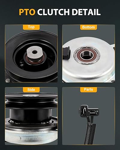 Miniatura 2 de OCPTY Embrague eléctrico de toma de fuerza 717-04376 apto para Bolens para Cub Cadet para Huskee para MTD para Sears Craftsman para Troy Bilt para