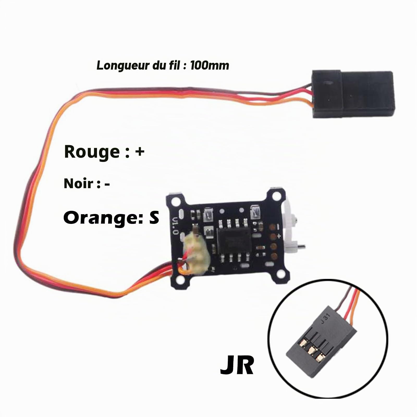 Lot de 2 petits servomoteurs linéaires numériques légers de 1,5 g pour petits avions télécommandés d'intérieur
