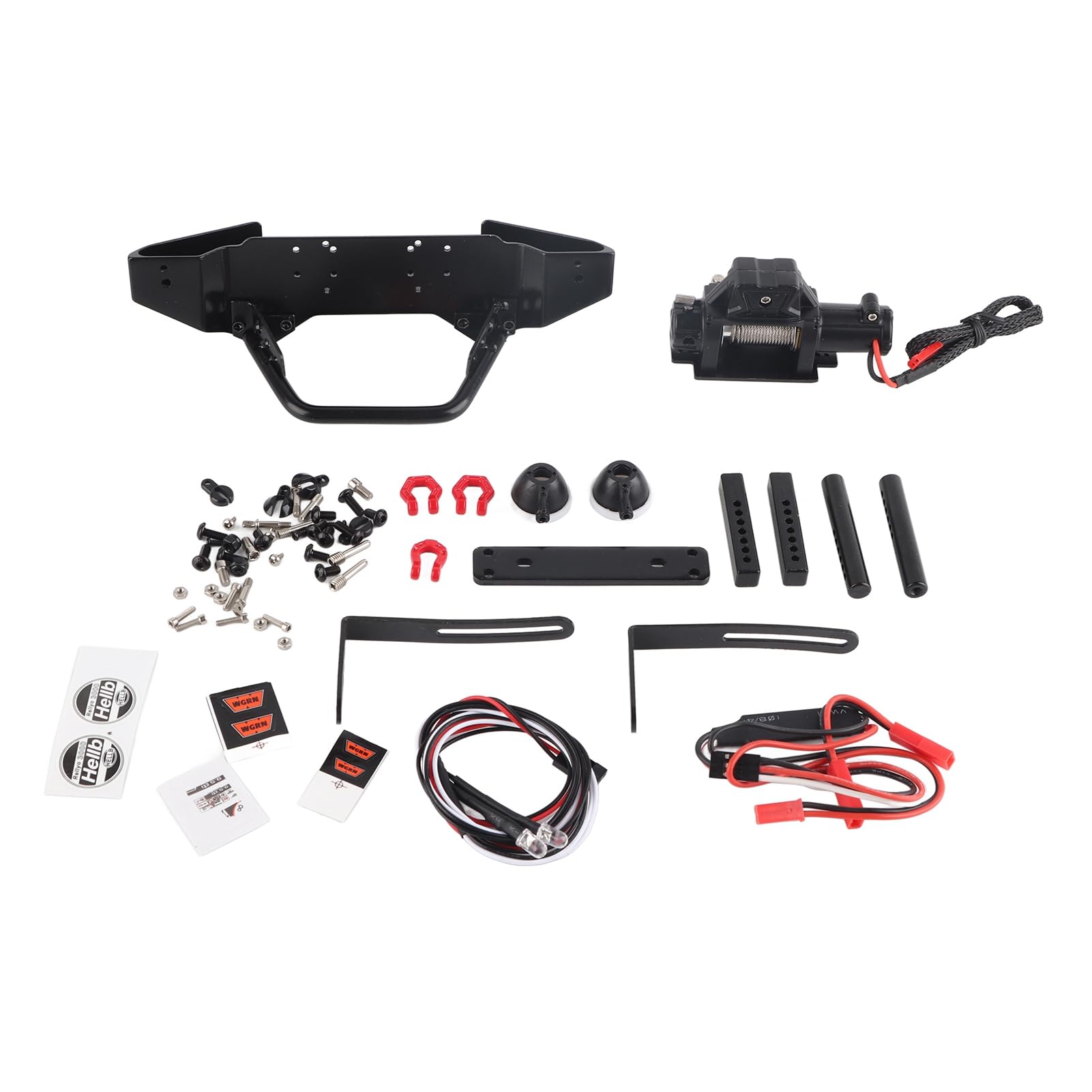 Części samochodowe RC / ‑4/SCX10 II 90046 90047 zestaw świateł do wciągarki przedniej wyciągarki do samochodu