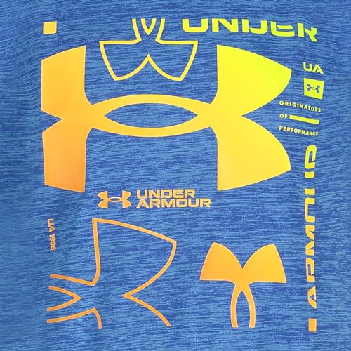 Image of Under Armour Boys Short Sleeve Logo Graphic T-Shirt, Lightweight & Breathable, Relaxed Fit