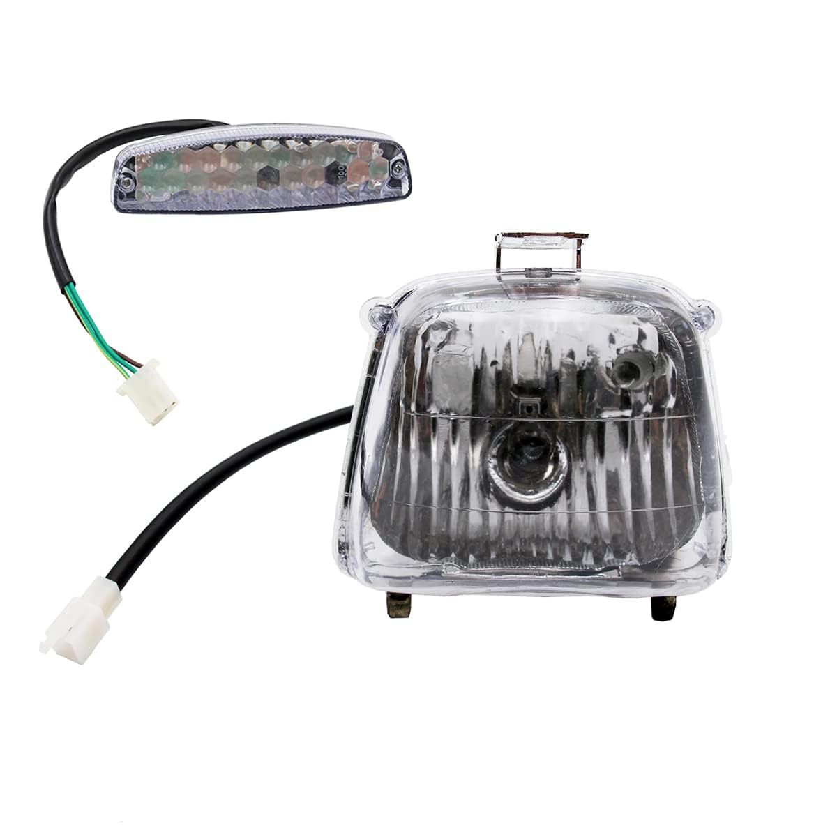 Amazon.com: PRO BAT 12V Headlight Front Head Light + Rear Tail
