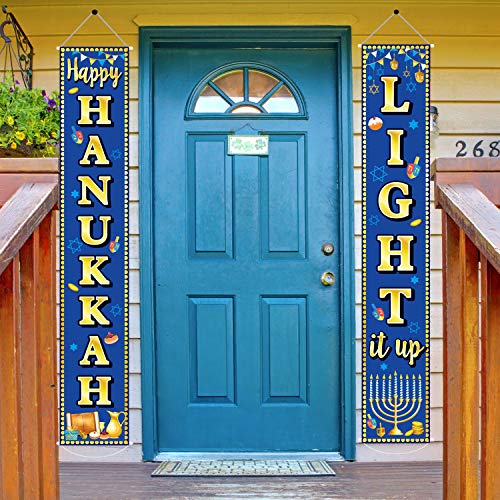 Happy-Hanukkah-Banner-Hanukkah-Chanukah-Decorations-Porch-Hanging-Blue-Welcome-Sign-for-Home-Holiday-Party-Outdoor-Decor Happy Hanukkah Banner Hanukkah Chanukah Decorations Porch Hanging Blue Welcome Sign for Home Holiday Party Outdoor Decor