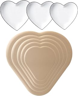 Ceramic Molds, Heart Shape (DB8-011), Brown