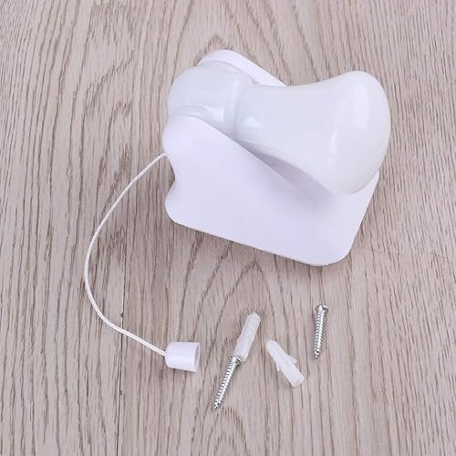 Vista 18 de 2 piezas de luz de pared portátil, funciona con pilas, luz LED de armario con cadena de tracción autoadhesiva para gabinete de luz nocturna