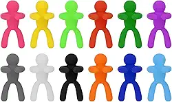 Marcador de taça de vinho de silicone, etiquetas personalizadas de bebida festiva para taça de vinho tinto, 12 cores, para várias atividades de festa