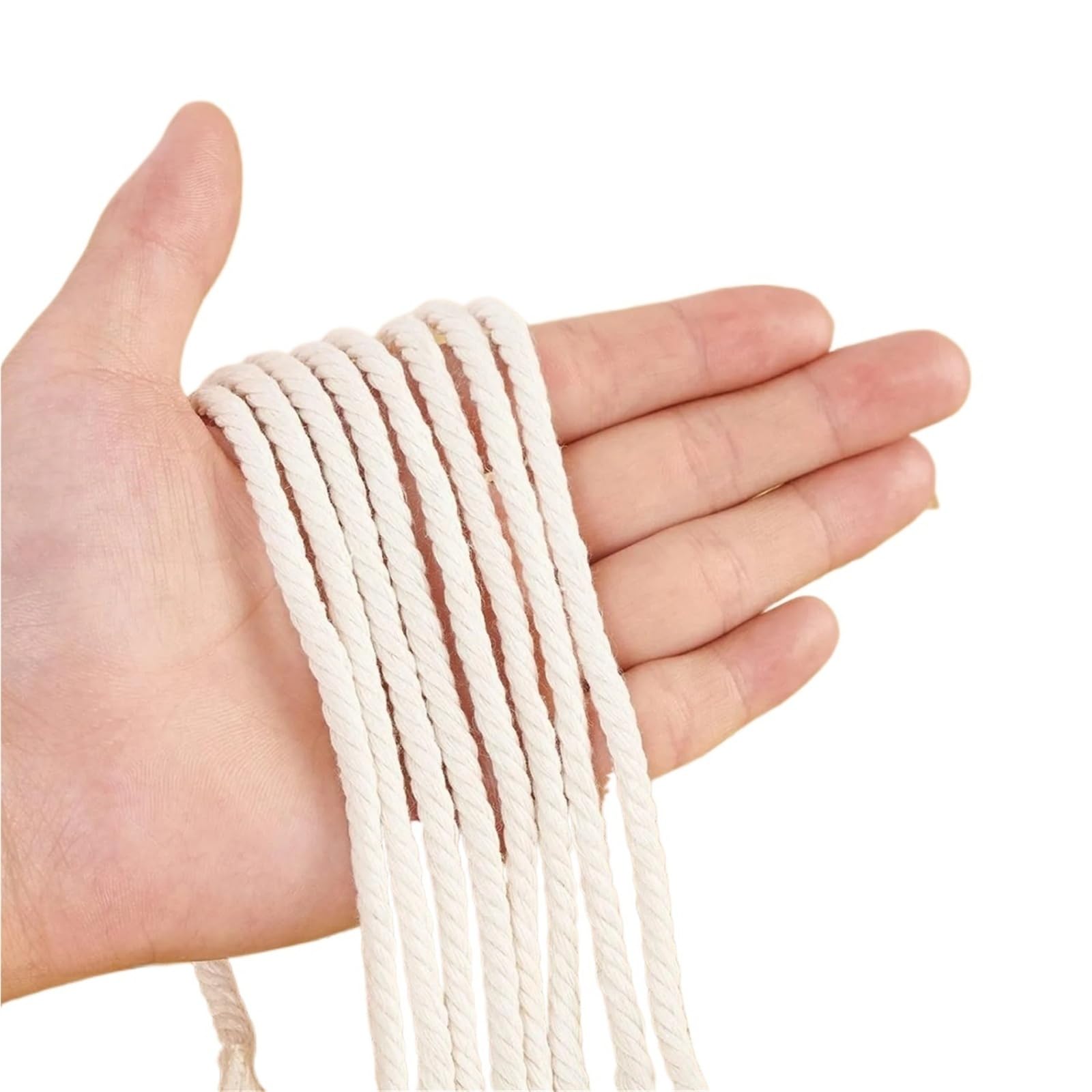 Ficelle 100% coton naturel beige 3mm x 200m pour loisirs créatifs