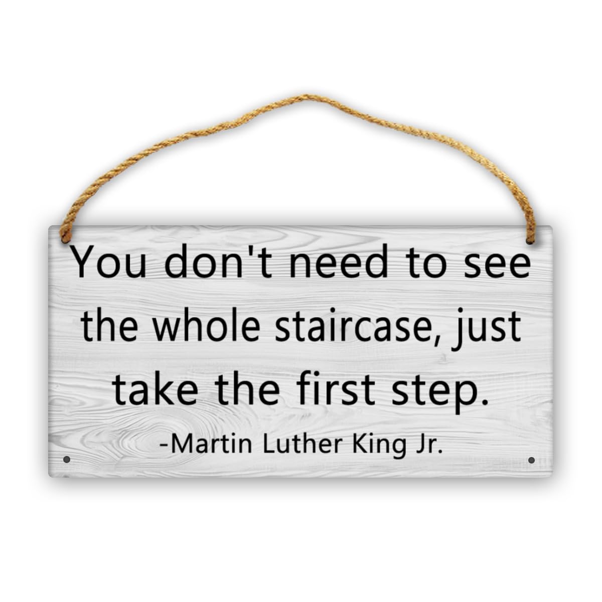 Feehiget White 3 You Don't Need To See The Whole Staircase Sign For Home Decor - Wooden Plank Rustic Farmhouse Decor Sign (12 × 6)