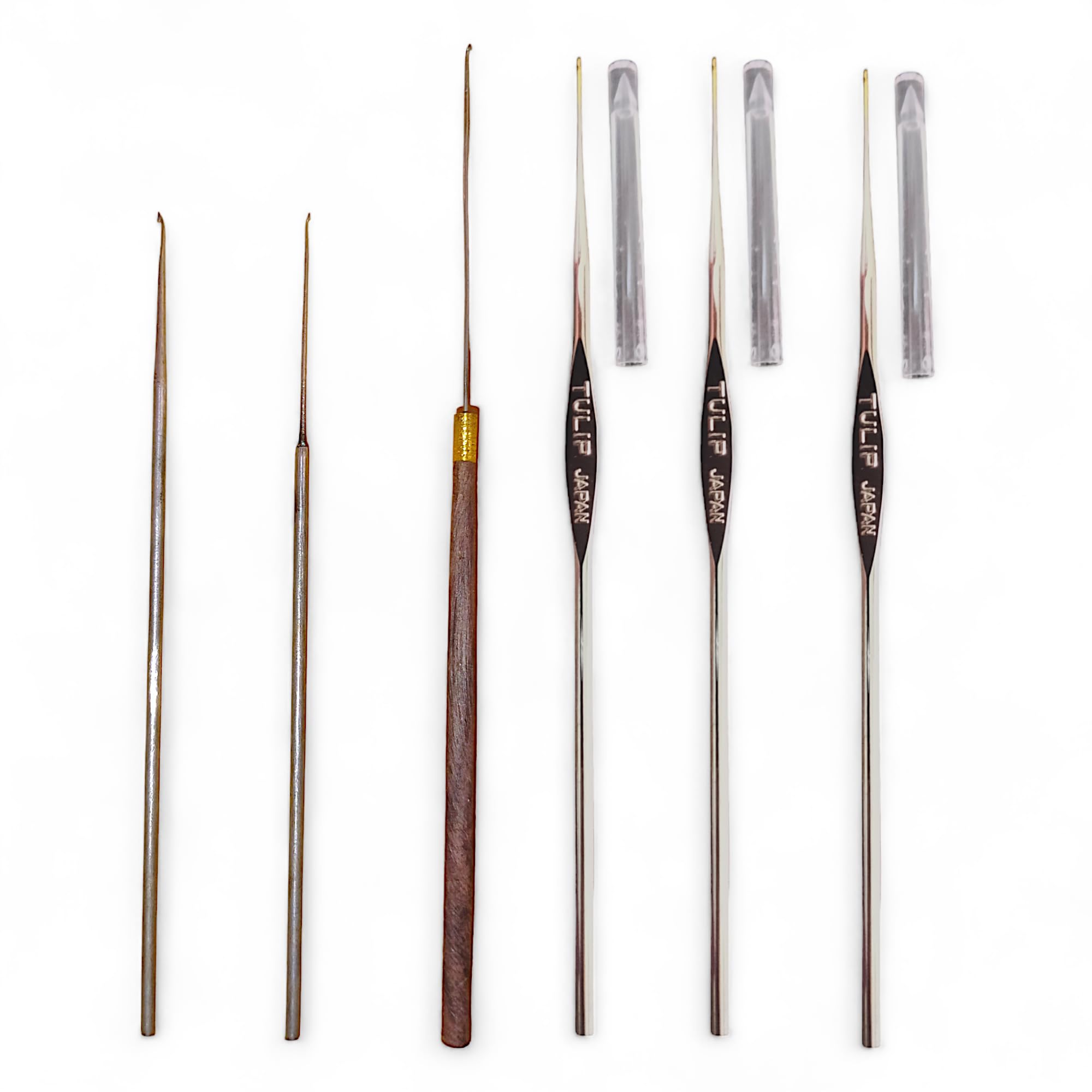 Aari & Tulip Needle Combo Pack – 6-Piece Set for Beads, Zardoshi, Thread Work – Includes Tulip Size 14, 23, 24 – Embroidery & Aari Craft Kit