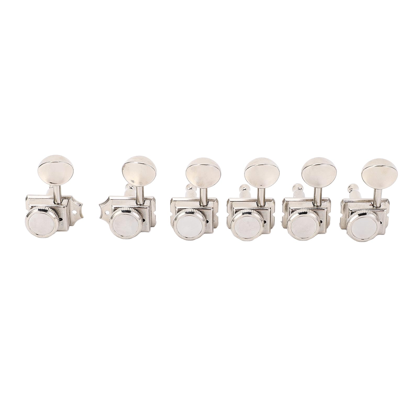 AMONIDA 6 Afinadores de Bloqueo de Guitarra, Clavijeros de Guitarra Eléctrica Vintage con Eje Estable Mejorado y Superficie Galvanizada, para Acústica Zurda