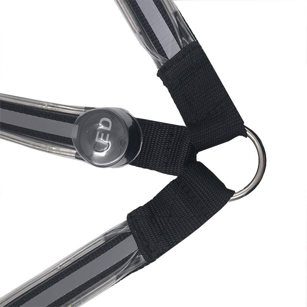 Harnais LED pour cheval, collier lumineux à LED pour chevaux, harnais de poitrine, équipement de sécurité optimale lors de l'équitation pour chevaux visibles