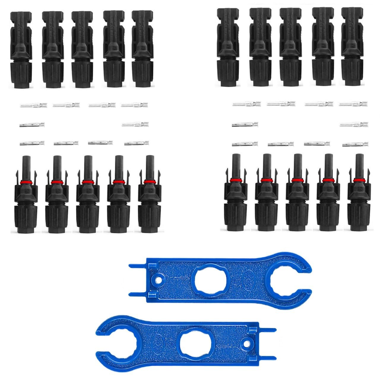 Daystar Solutions MC4 Wire Connector with Spanner for Solar Panels (10 Pair + Spanner)-image-27
