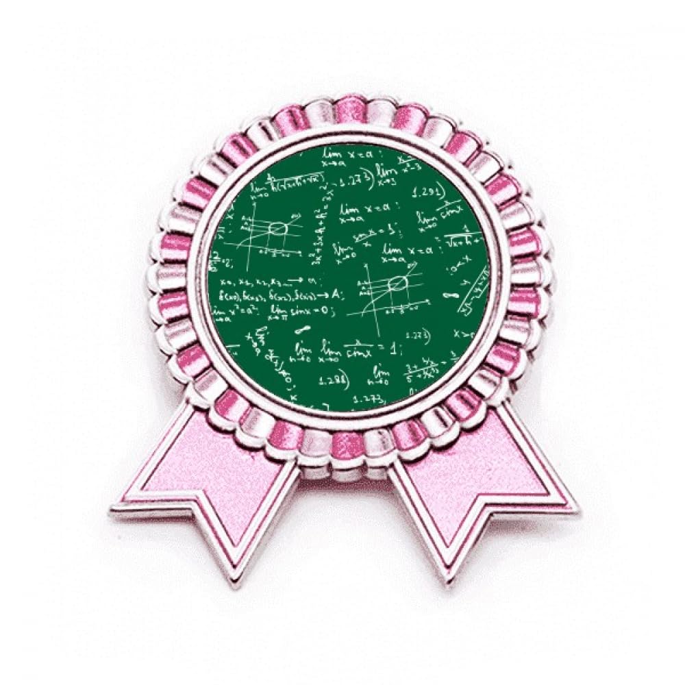 Broche formules mathématiques rose en métal taille M par Green Lits - 4