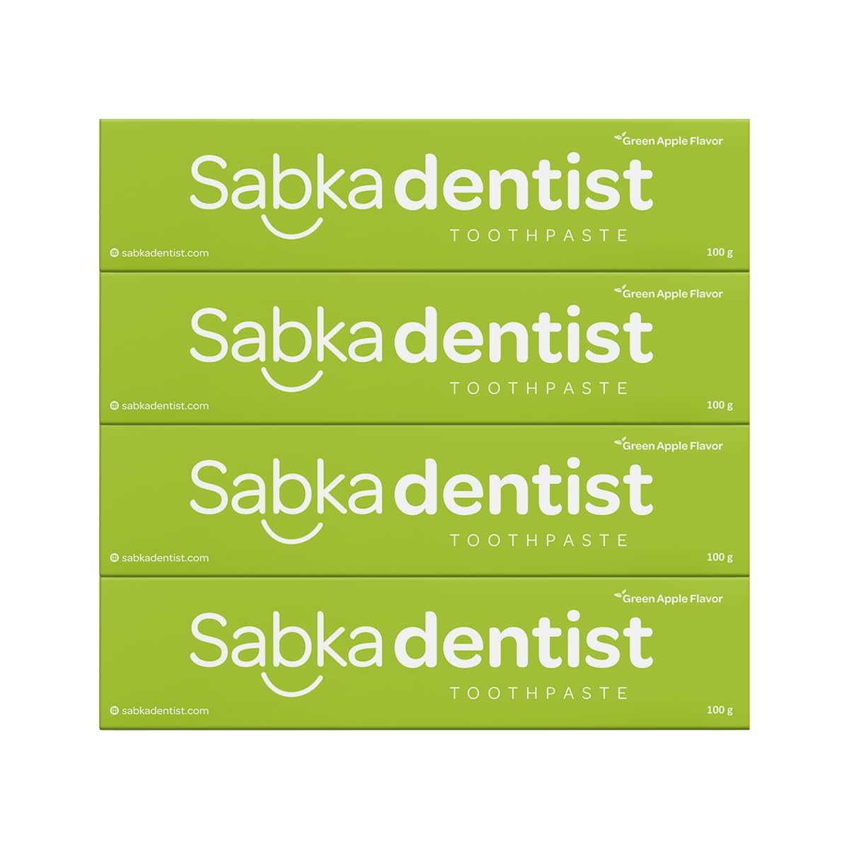 Sabkadentist Toothpaste | Pack of 4 (4 x 100g)|Green Apple Flavoured | Spearmint Freshness | Natural | USFDA Approved | Calcium Infused-image-20