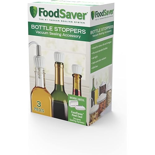FoodSaver Bottle Stoppers, 3 Pack