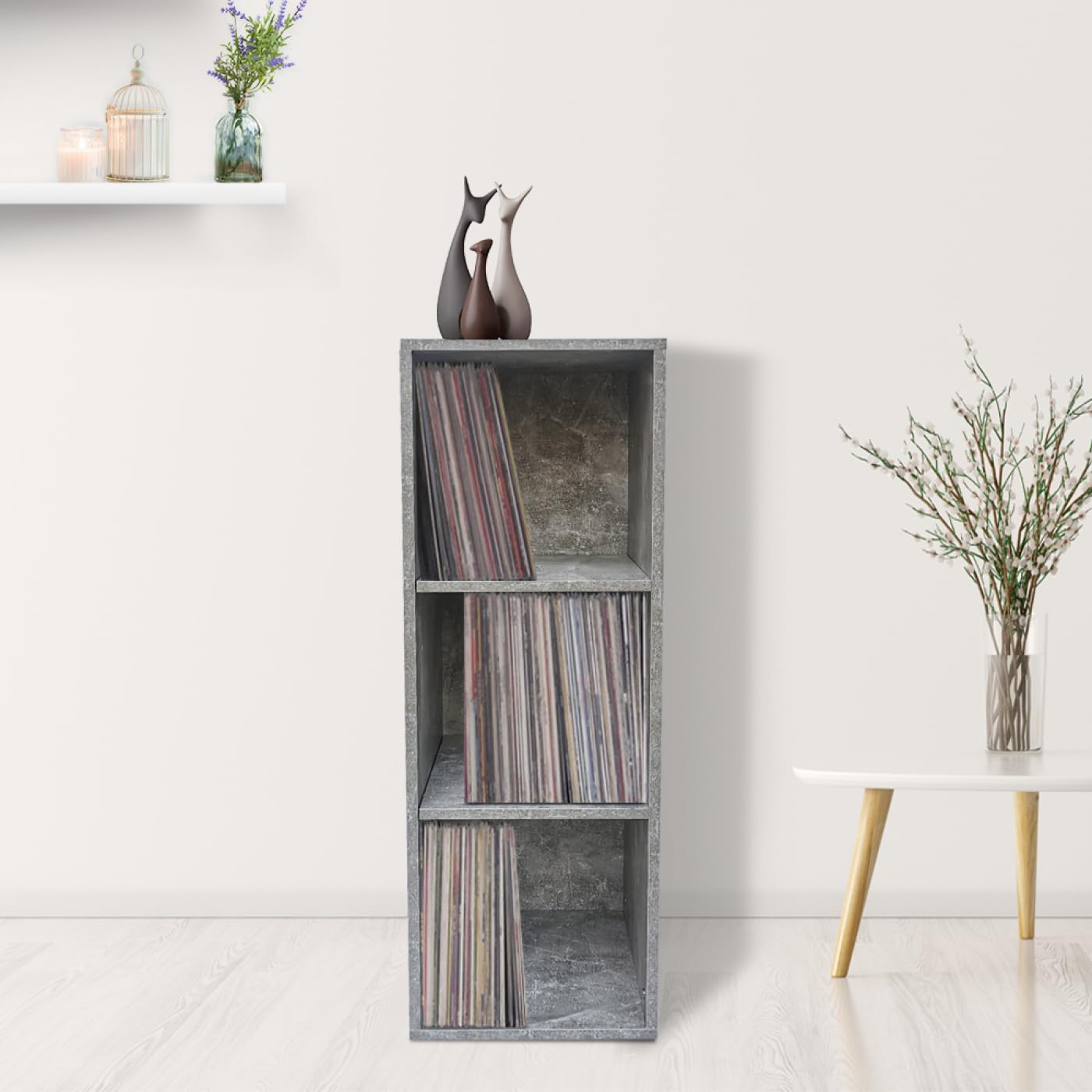 VDD - Mueble de almacenamiento de vinilo Lp records (3 compartimentos)