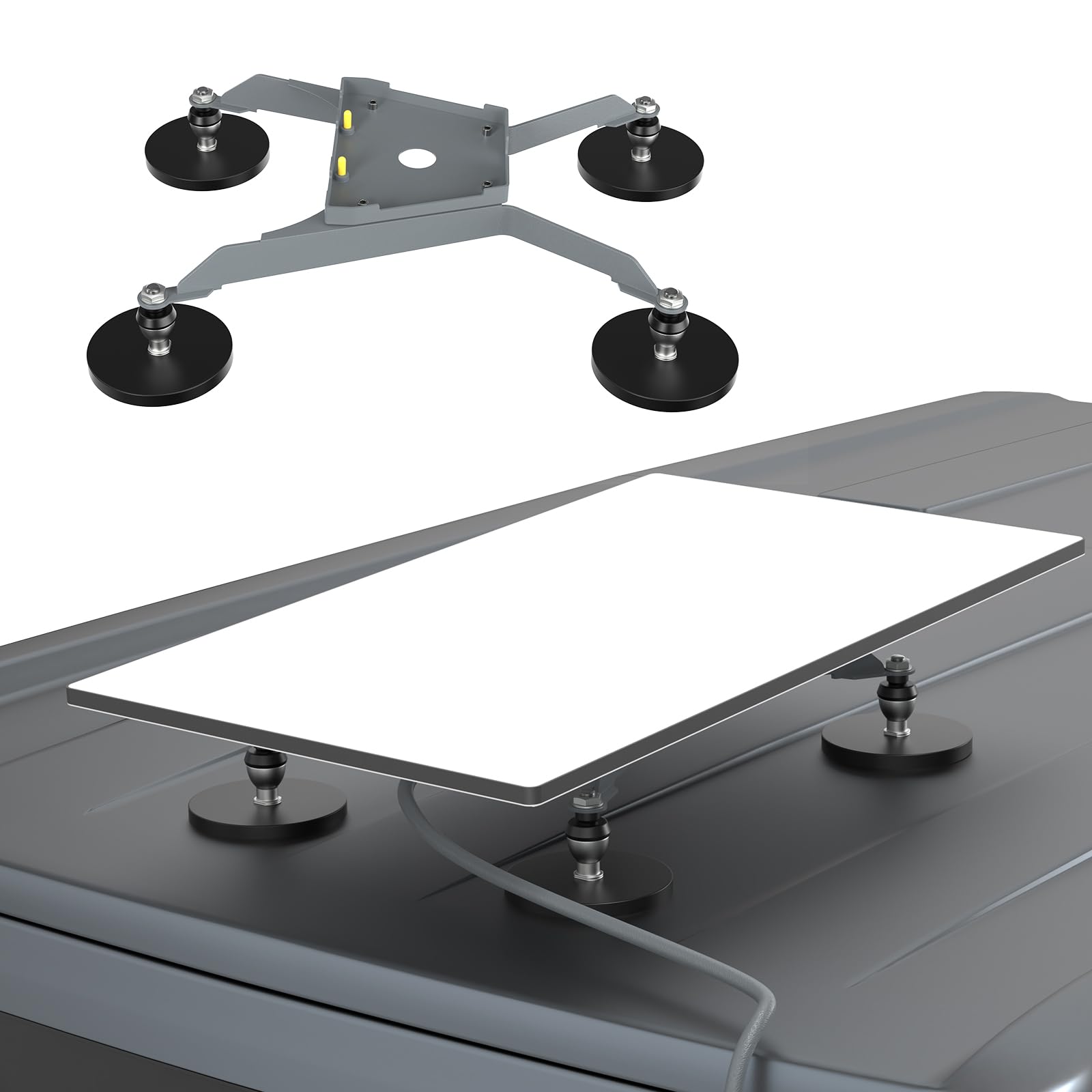 ThreeIslandsArt Starlink Gen 3 Car Mount, Roof Mount, Mounting Kit, Starlink Magnet Mount with Starlink Gen 3 Pipe Adapter