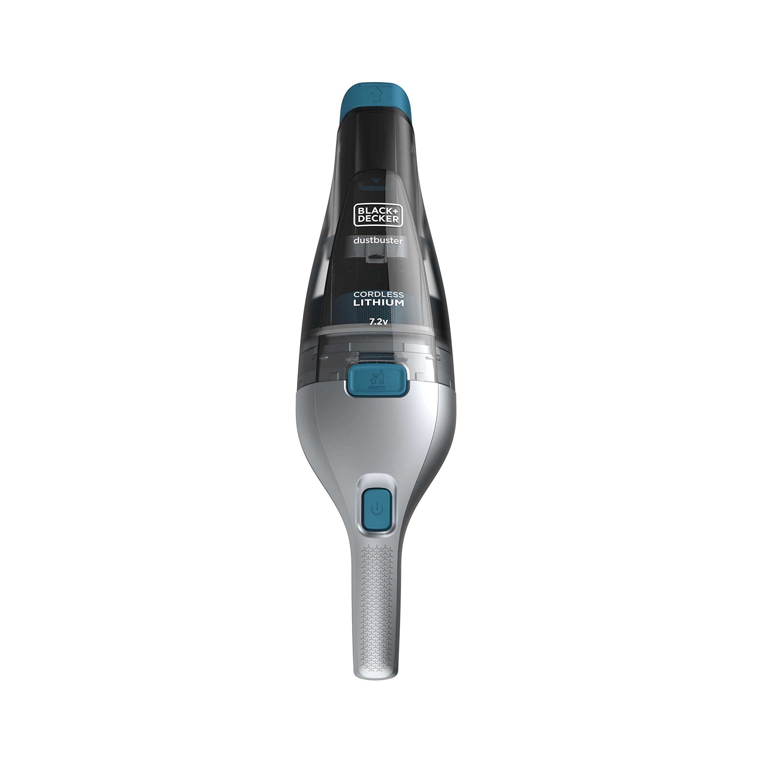 Black+Decker Handstaubsauger Akku Dustbuster (beutellos - 7,2V Kabelloser + beutelloser Staubsauger mit Fugendüse, Polsterbürste und Ladestation mit Wandhalterung NVC215WA, Kobaldblau, 385 ml