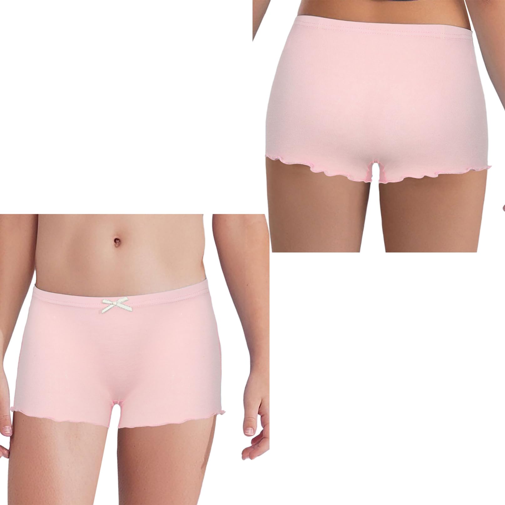 YiZYiF Little Girls Lace Trim Boyshort Panty Underwear Princess Underpants Safety Dress Panties