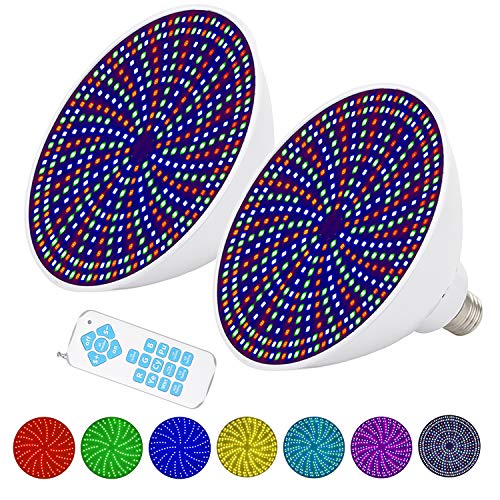 Minko 12V 45W Swimming Pool Light Bulbs with Remote Control Color Changing, Replacement Bulbs for Pool Light (2 Pack) Minko 12V 45W Swimming Pool Light Bulbs with Remote Control Color Changing, Replacement Bulbs for Pool Light (2 Pack)
