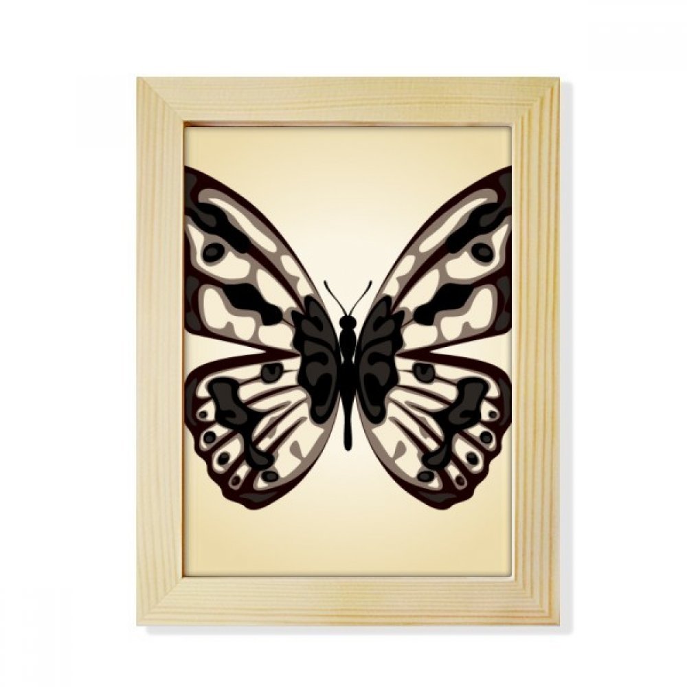 Mariposa en pale cuadro de madera de mesa decorativo y pintura natural de 6X8